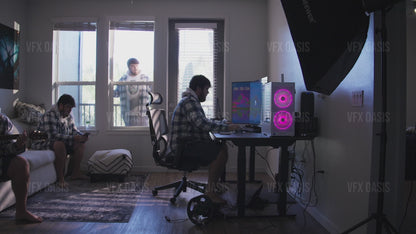 Actor Duplication with Camera Movement VFX Footage